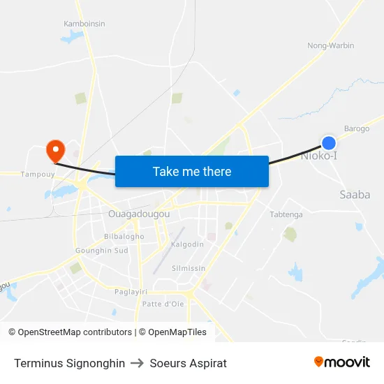 Terminus Signonghin to Soeurs Aspirat map