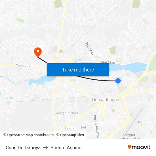 Csps De Dapoya to Soeurs Aspirat map