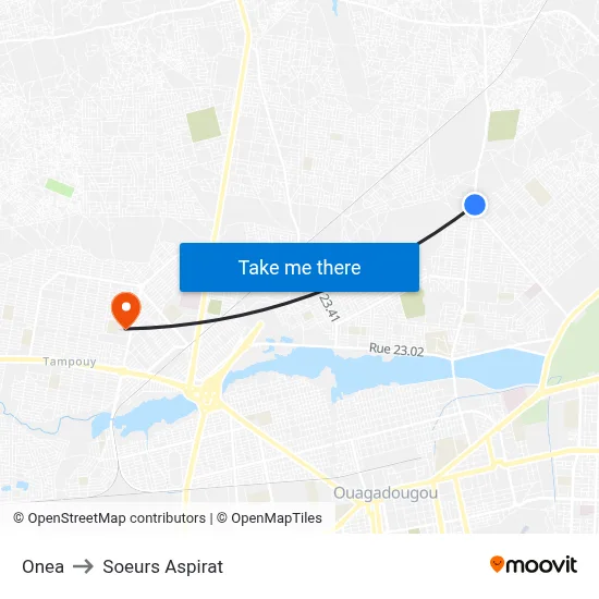 Onea to Soeurs Aspirat map