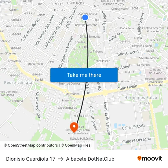 Dionisio Guardiola 17 to Albacete DotNetClub map