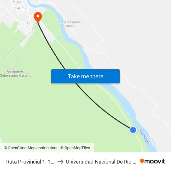 Ruta Provincial 1, 17-19 to Universidad Nacional De Río Negro map