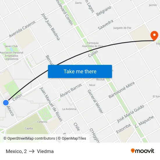 Mexico, 2 to Viedma map