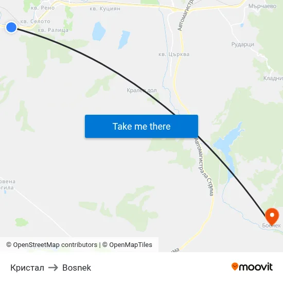 Crystal to Bosnek map