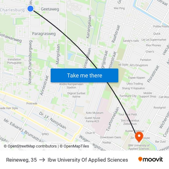 Reineweg, 35 to Ibw University Of Applied Sciences map