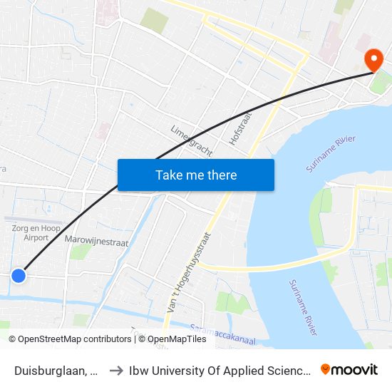 Duisburglaan, 25 to Ibw University Of Applied Sciences map