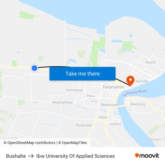 Bushalte to Ibw University Of Applied Sciences map