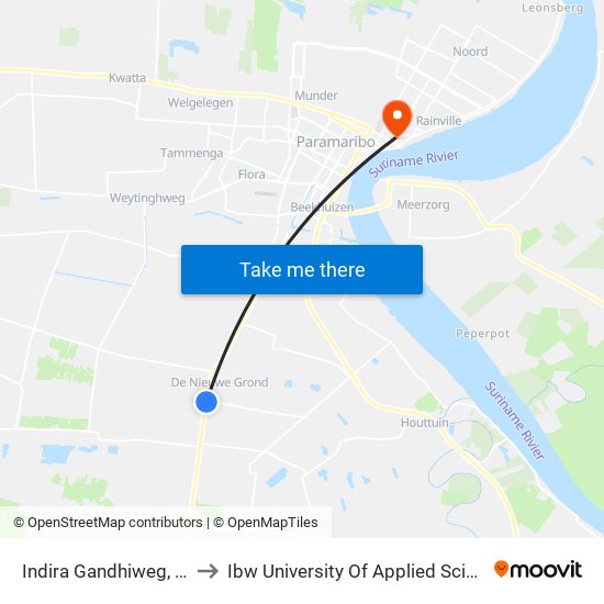 Indira Gandhiweg, 563 to Ibw University Of Applied Sciences map