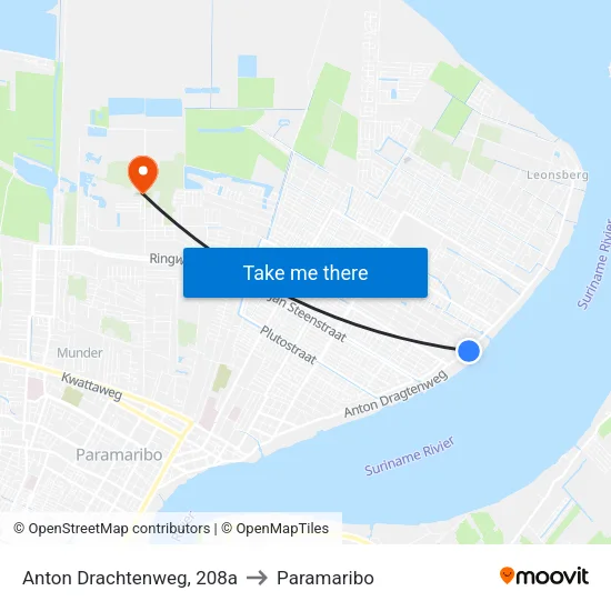 Anton Drachtenweg, 208a to Paramaribo map