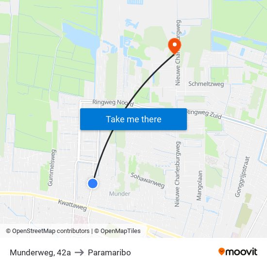 Munderweg, 42a to Paramaribo map