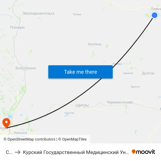 Схт to Курский Государственный Медицинский Университет map