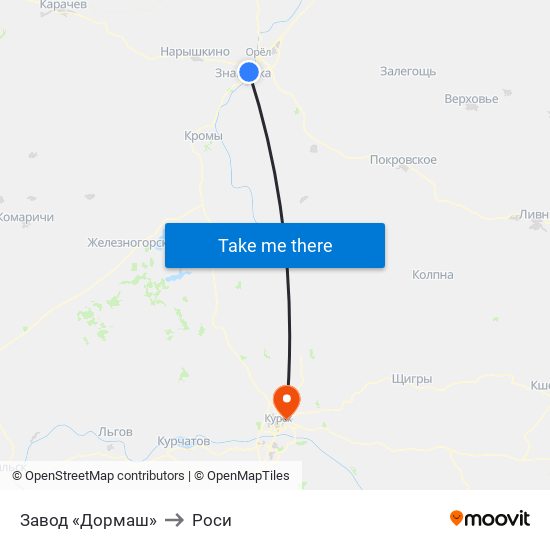 Завод «Дормаш» to Роси map