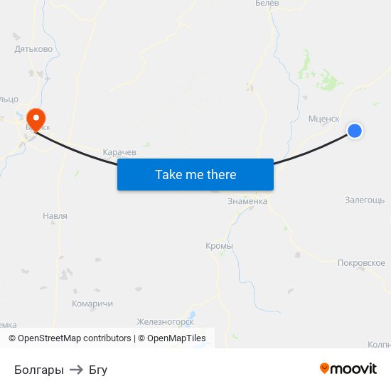 Болгары to Бгу map