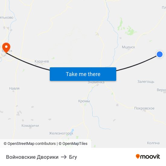 Войновские Дворики to Бгу map