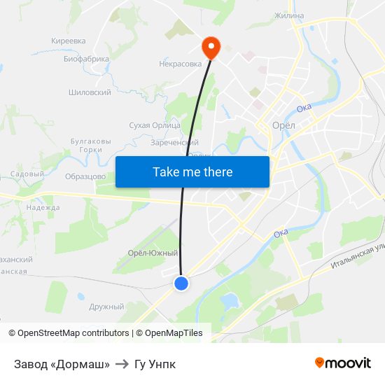 Завод «Дормаш» to Гу Унпк map