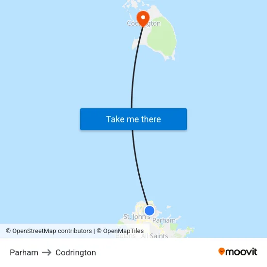 Parham to Codrington map