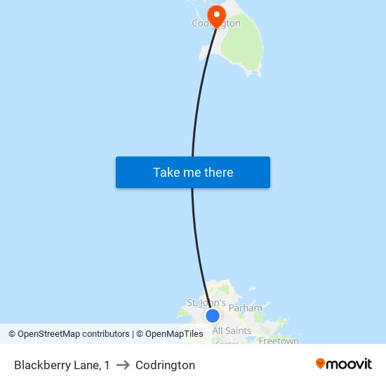 Blackberry Lane, 1 to Codrington map