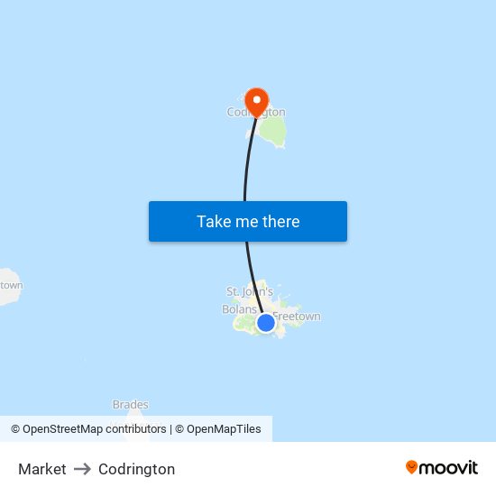 Market to Codrington map