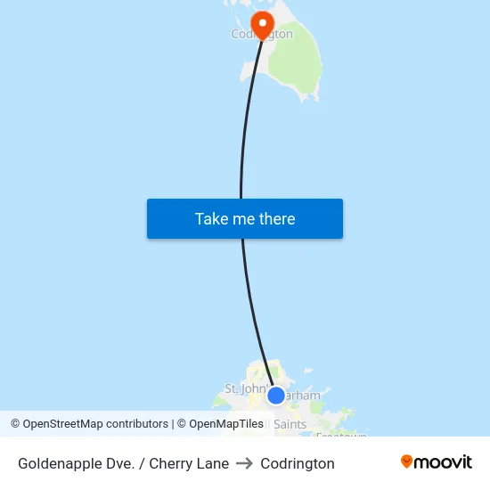 Goldenapple Dve. / Cherry Lane to Codrington map