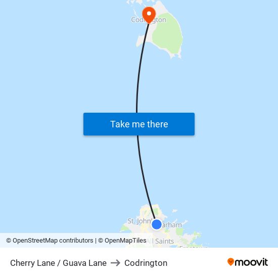 Cherry Lane / Guava Lane to Codrington map