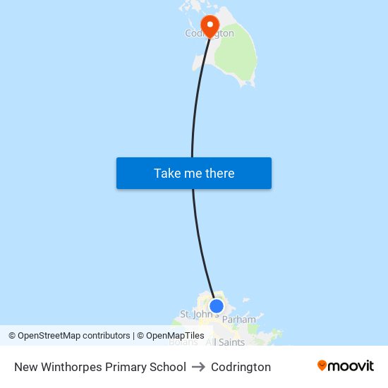 New Winthorpes Primary School to Codrington map