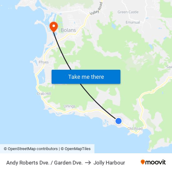 Andy Roberts Dve. / Garden Dve. to Jolly Harbour map