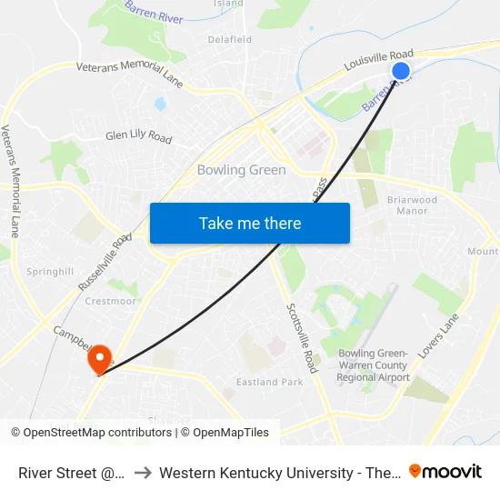 River Street @ Hope In Messiah to Western Kentucky University - The Center for Research & Development map