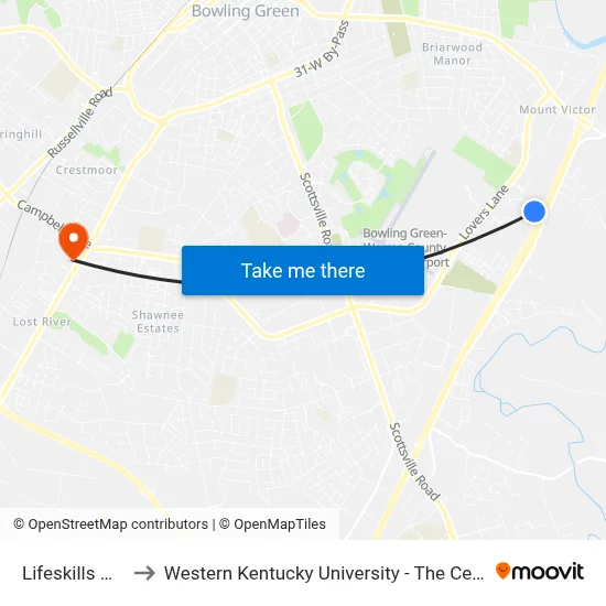 Lifeskills @ Crosswalk to Western Kentucky University - The Center for Research & Development map