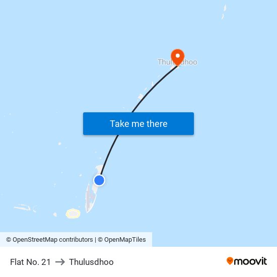 Flat No. 21 to Thulusdhoo map