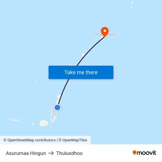 Asurumaa Hingun to Thulusdhoo map