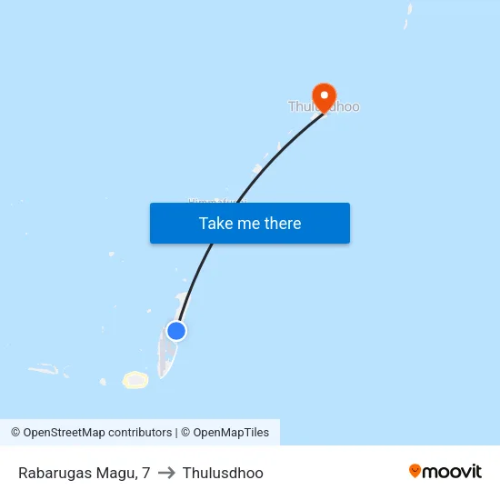 Rabarugas Magu, 7 to Thulusdhoo map