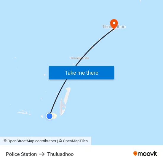 Police Station to Thulusdhoo map