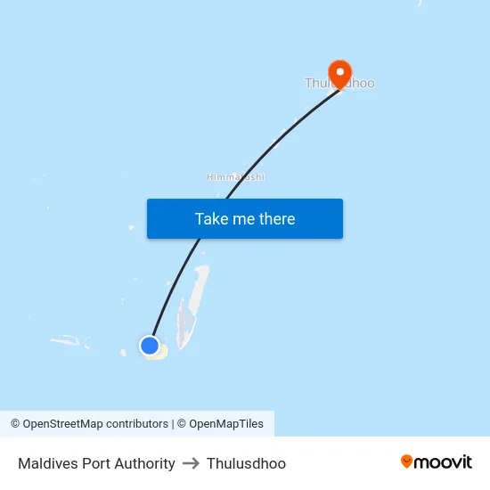 Maldives Port Authority to Thulusdhoo map