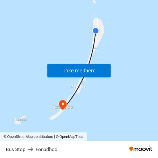 Bus Stop to Fonadhoo map