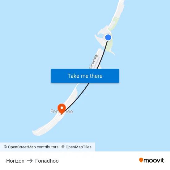 Horizon to Fonadhoo map