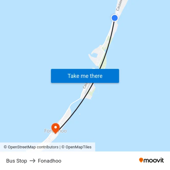 Bus Stop to Fonadhoo map