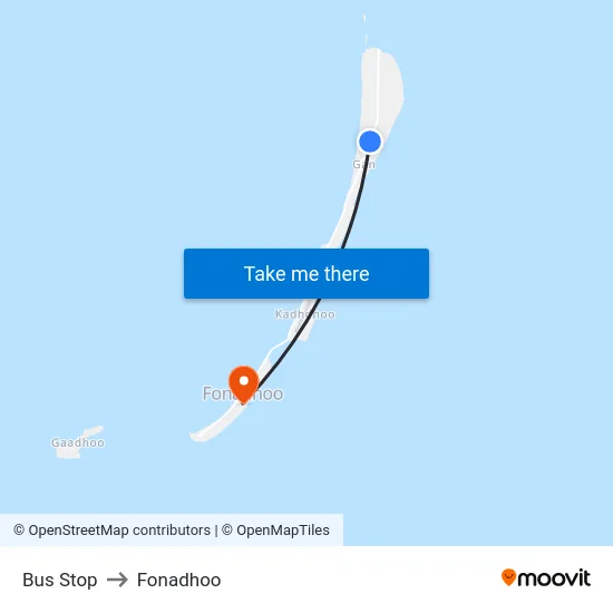 Bus Stop to Fonadhoo map
