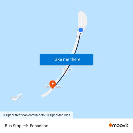 Bus Stop to Fonadhoo map