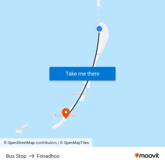 Bus Stop to Fonadhoo map