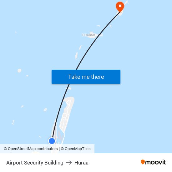 Airport Security Building to Huraa map