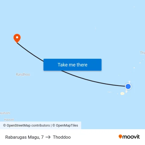 Rabarugas Magu, 7 to Thoddoo map