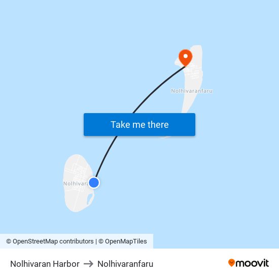 Nolhivaran Harbor to Nolhivaranfaru map