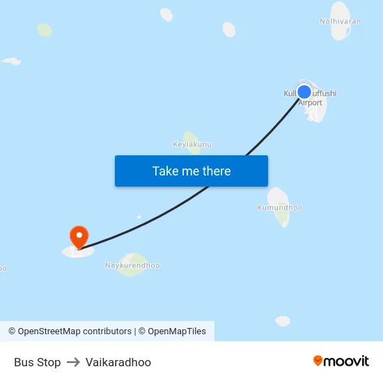 Bus Stop to Vaikaradhoo map