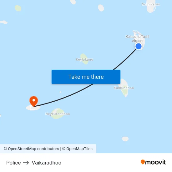 Police to Vaikaradhoo map