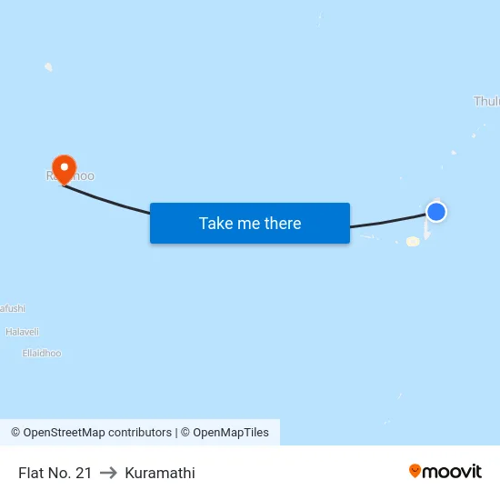 Flat No. 21 to Kuramathi map