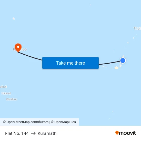 Flat No. 144 to Kuramathi map