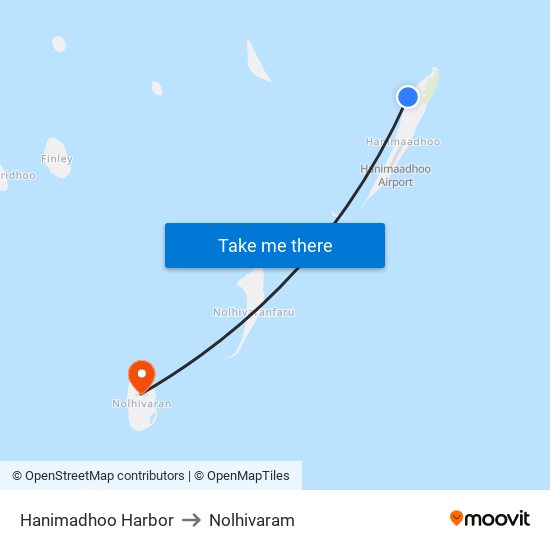 Hanimadhoo Harbor to Nolhivaram map