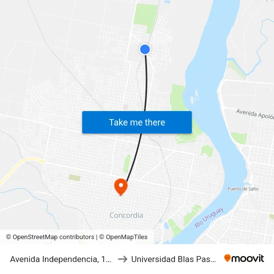 Avenida Independencia, 149 to Universidad Blas Pascal map