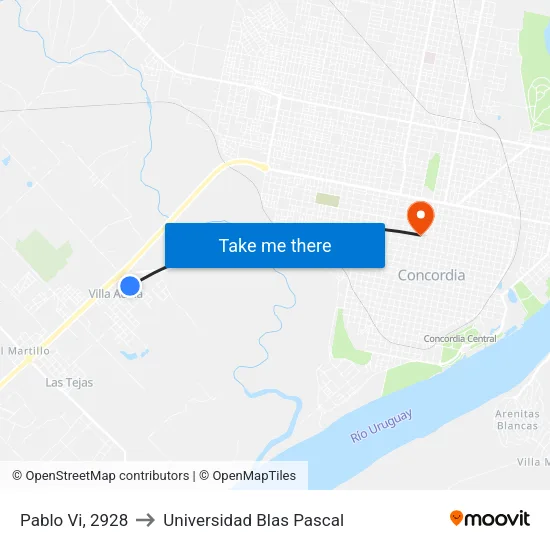 Pablo Vi, 2928 to Universidad Blas Pascal map