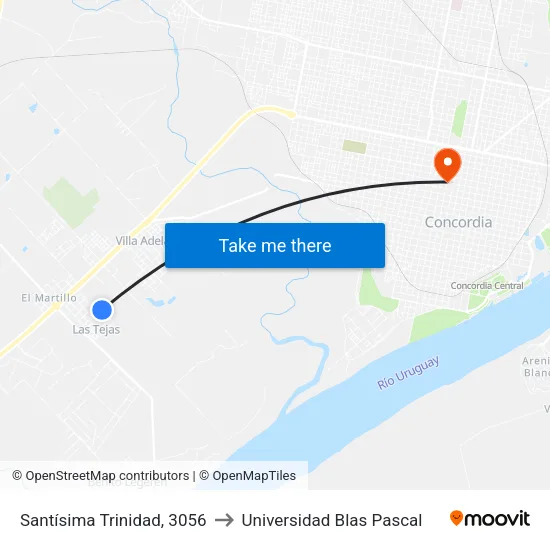 Santísima Trinidad, 3056 to Universidad Blas Pascal map