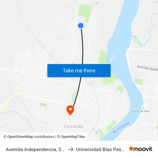 Avenida Independencia, 342 to Universidad Blas Pascal map